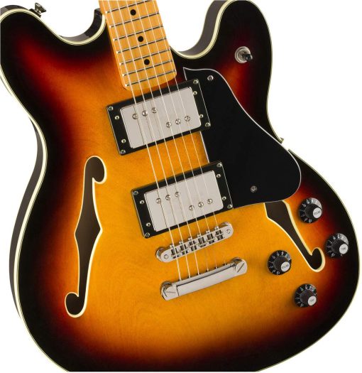 Guitarra electrica Squier Classic Vibe Starcaster, con garantia de 2 años, Sunburst de 3 colores, Diapason de arce - Imagen 5