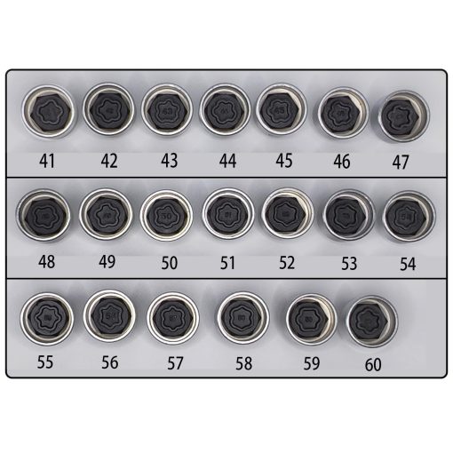JEUCLEL 21PCS Juego de Llave de Tuerca de Bloqueo de Rueda Compatible con Serie BMW, Juego de Adaptador de Zocalo de Tuerca de Bloqueo de Rueda, Herramienta de Remocion de Tuerca Antirrobo de Rueda, Removedor de Tornillo Antirrobo - Imagen 3