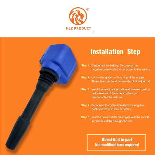 Conjunto de 4 Bobinas de Encendido de Alto Rendimiento HLZ PRODUCT Compatible con BMW Series 1 2 3 4 5 6 7 8 X1 X2 X3 X4 X5 X6 X7 Z4 M POWER MINI F54-F60 B48 Serie F&G Chasis G05 G06 y MaS UF750 12138678438 - Imagen 7