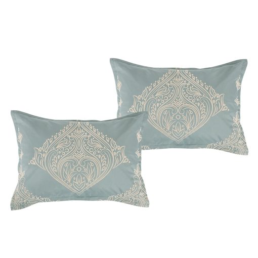 Juego de Comforter de Felpa Teal de 7 Piezas ESCA - Tamano Queen - Imagen 2