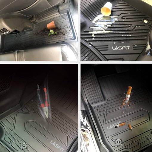 Tapetes LASFIT para Mercedes Benz GLE 2016-2019 350 400 43 AMG 450 AMG 500 500e 550 550e 63 AMG S, Forro para Auto de TPE Todo Clima, 1ra y 2da Fila - Imagen 7