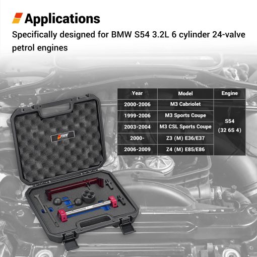 Kit de Herramientas de Alineacion de arboles de Levas para BMW S54 E46 M3 E35 Z3 E85 E86 Z4 (9 Piezas) - Imagen 6