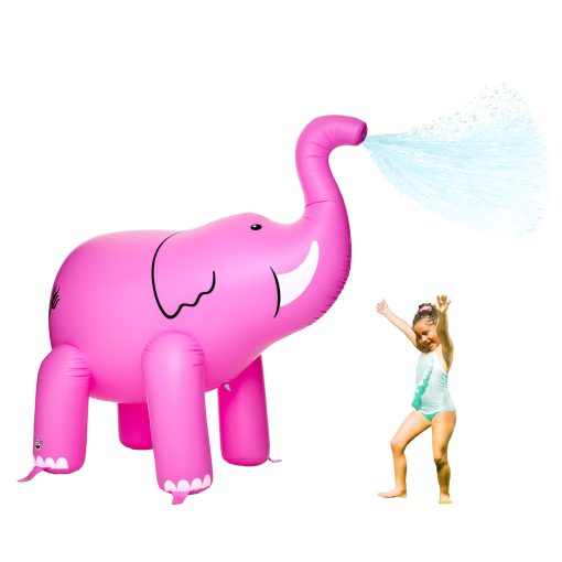 Aspersor Inflable de Patio para Ninos Elefante Rosa Gigante de BigMouth Inc. - Aspersor Inflable, Facil de Limpiar, Inflar/Desinflar, Transportar y Almacenar - Imagen 6