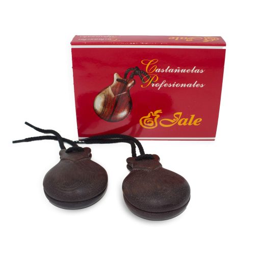 Castanuelas Profesionales Jale Flamenco Autenticas de Madera Granadillo Marron Tamano T-6 Mujer Adulta por Ole Ole Flamenco