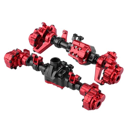 VGEBY1 Portal Axles, Ejes de Portal de Metal Rojo Frontal y Trasero para Coche de RC Crawler Axial Scx10.2, Remolque de Coche 1.9 Crawler Neumaticos 10.3 Eje Delantero de Laton de Actualizacion - Imagen 9