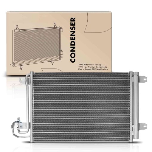 Condensador de aire acondicionado A-Premium compatible con Audi A3, TT, TTS, RS Quattro y Volkswagen Jetta 2005-2010, Golf, City, GTI y mas, Reemplazo # 3255, 1K0820411D - Imagen 9