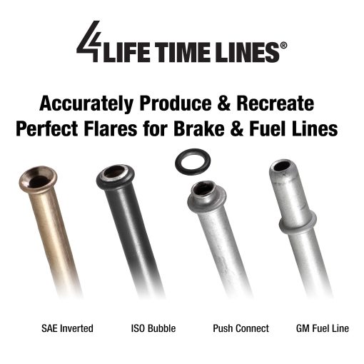 Juego de herramientas para formar tubos hidraulicos 4LIFETIMELINES - Kit universal, incluye una amplia gama de dados para lineas de 3/16" a 1/2" y de 4.75 mm a 10 mm, garantiza formaciones precisas y eficientes - Imagen 2