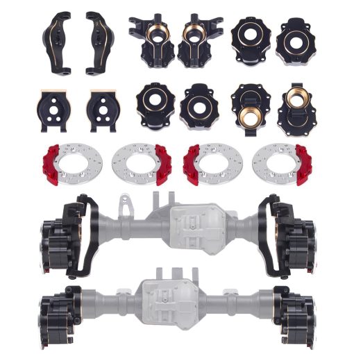 Contrapeso de Laton para Eje del Portal con Recubrimiento Negro para Crawler RC TRX6 TRX4 Piezas de Actualizacion (8 en 1 Set) - Imagen 2