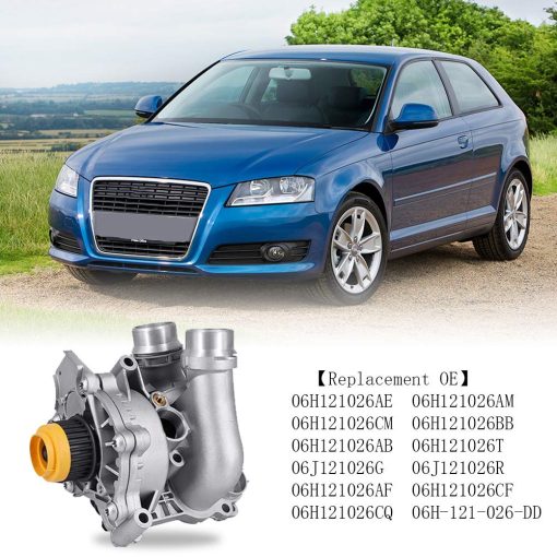 Ensamblaje de Bomba de Agua de Aluminio Compatible con Audi A3 A4 TT VW Tiguan Jetta Golf GTI Eos Beetle CC 2.0T TSI Reemplaza 06H121026AB 06H121026CQ - Imagen 2