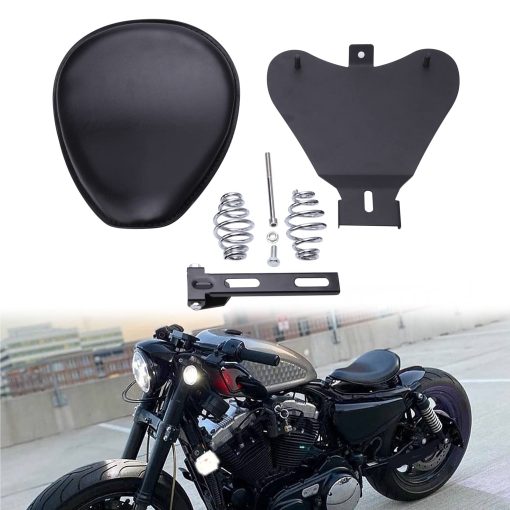 Kit de Soporte de Montaje de Placa Base Custom Negro para Asiento Solo de Motocicleta con Resorte para Sportster XL1200 883 48 Dyna Softail Fatboy Custom - Imagen 7