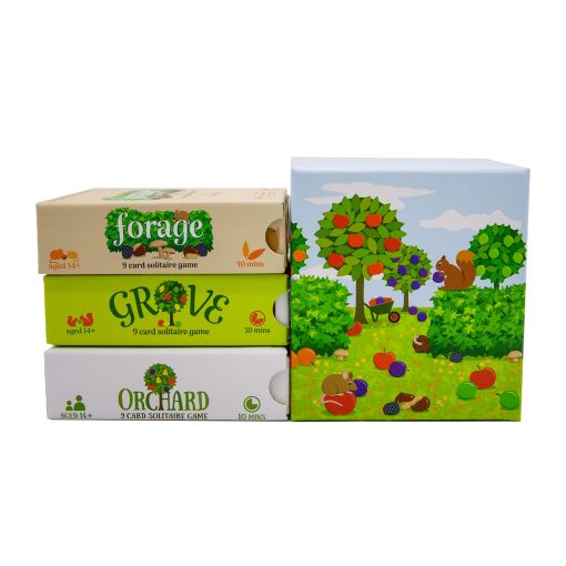 The Harvesting Trilogy - Orchard, Grove, Forage (El set completo de 9 juegos de solitario de recoleccion galardonados)(14+) - Imagen 3