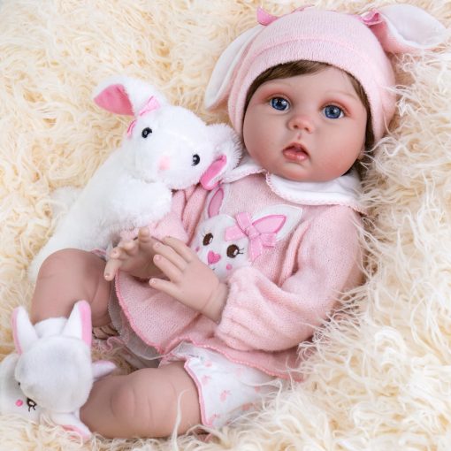 Munecas de bebe renacidas Aori - Muneca nina realista, bebe recien nacido realista con juguete de alimentacion, set de regalo para ninos 3+ - Imagen 2