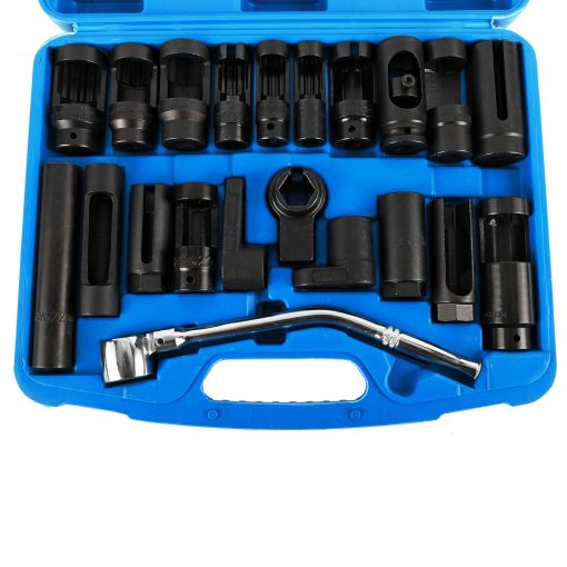 Set de 21pcs de Llaves para Sensores de Oxigeno y Sensor de Presion de Aceite, 6pt y 12pt, para Auto, Camioneta y Coche - Imagen 2