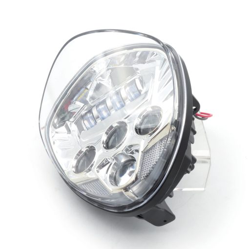 Asamblea de Faro LED IP-67 Headlight Cromado Lampara Frontal Compatible con Victory Motorcycle Cross Roads Country Tour Magnum Vegas Hammer Boardwalk Kingpin 2005-2018 - Imagen 3