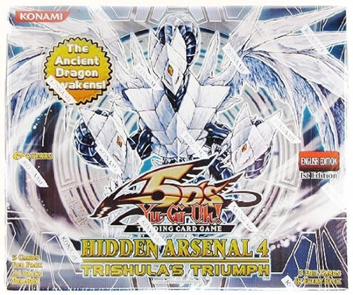 YuGiOh 5Ds Hidden Arsenal 4 Trishulas Triumph Booster Box 24 Paquetes