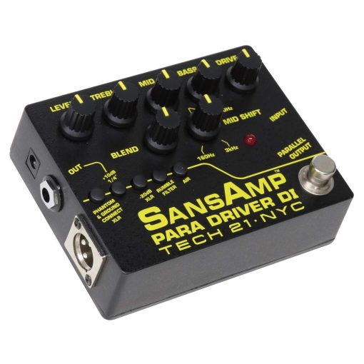 Pedal preamplificador Tech 21 SansAmp Para Driver DI V2 con paquete de 3 cables de parche MXR y paquete de puas Dunlop - Imagen 3