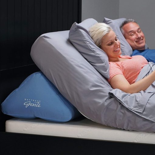 Colchon Contour Mattress Genie Inflable | Tamaño Queen, Portatil, Convierte Cualquier Cama en una Cama Ajustable, Alternativa al Alquiler de Camas de Hospital | Perfecto para Personas Mayores, Ronquidos, Reflujo, GERD, Postcirugia - Imagen 2