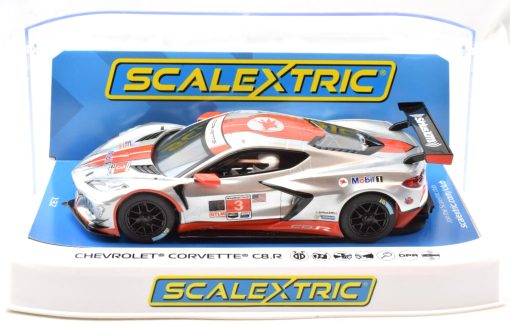 Auto de Carreras Scalextric Chevrolet Corvette C8R Sebring 2021 1:32 Analog Slot Car C4454
