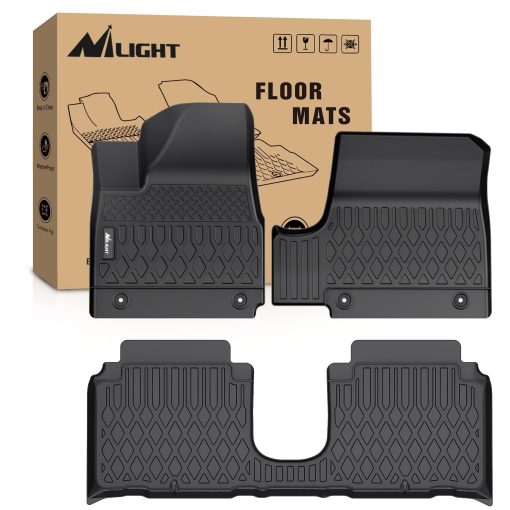 Tapetes de piso Nilight para Hyundai IONIQ 5 SE Standard Range SE SEL 2022 2023 2024 Consola movil, alfombrillas de piso resistentes a la intemperie a medida