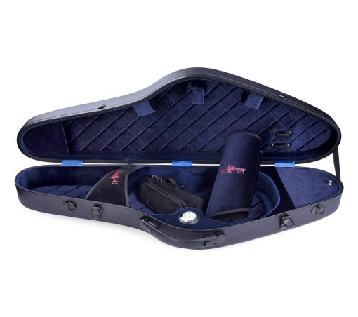 Estuche para Violin Aileen CSV-F18 Tamano Completo 4/4 de Lujo con Higrometro Suspension, Negro Oscuro - Imagen 4