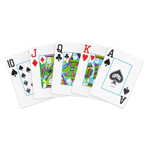 Baraja de Cartas de Juego de Plastico 100% Copag Elite, Tamano de Poker (Estandar) indice Jumbo, Paquete de 12 - Imagen 5