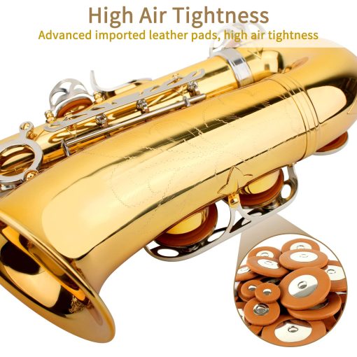 Saxofon Alto en Mi b, Saxofon Alto, Saxofon, Saxofon Alto, Saxofon para Principiantes, Saxofon para Adultos, Saxofon Adulto, Saxofon para Estudiantes, Saxofon Alto, Saxofon para Estudiantes, Dorado y Plateado - Imagen 3