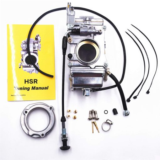 Carburador Carbman 48mm para HSR 48mm Race Carburetor compatible con HD HSR48 Acabado Pulido HSR48 42-6265 482X 14-2037 Carb