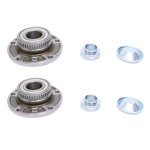 Juego de 2 Cojinetes de Cubo de Rueda Delantera FKG 513125 para BMW Z3 Z4 M3 318i 318is 318Ci 325i 325Ci 325is 328i 328is 330i 330Ci 540i 740i 850i