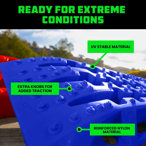 Tablas de traccion de recuperacion Rhino USA - Tablero definitivo para vehiculos 4x4 fuera de carretera - Los mejores accesorios todoterreno para arena, barro y nieve - Incluye bolsa de transporte con cremallera resistente - Imagen 4