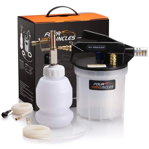 FOUR UNCLES Kit de Sangrado de Frenos al Vacio de 2L - Kit de Sangrado de Frenos al Vacio con Extractor de Fluido de Frenos de 2L y Botella de Relleno de 1L - Imagen 7