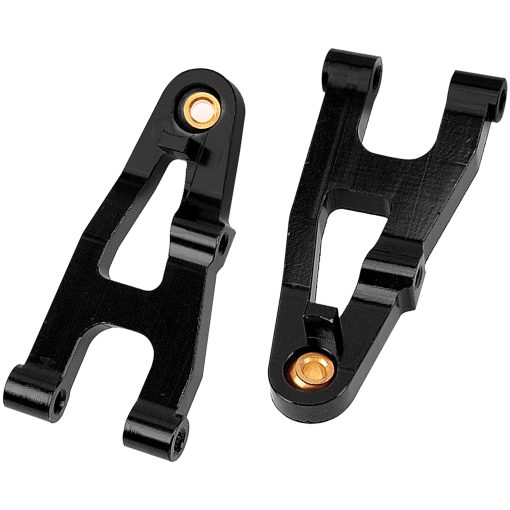 Brazos de suspension de metal ShareGoo, soporte de maza de direccion y ensamblaje de direccion y torres de choque compatibles con SG1603 SG1604 UD1601 UD1602 1/16 Piezas de actualizacion para coche RC (Negro) - Imagen 4