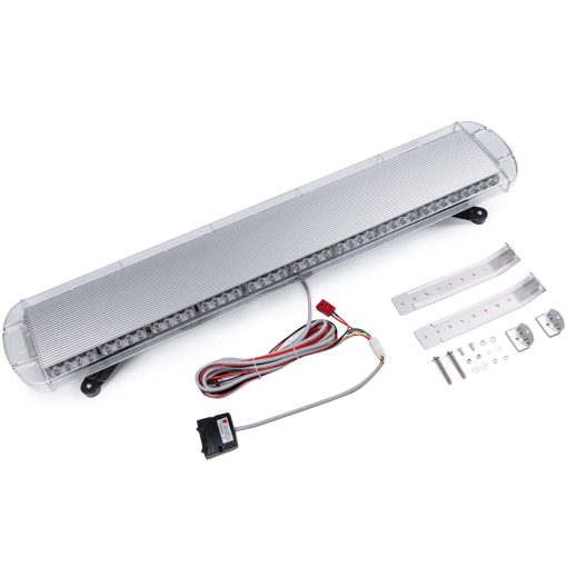 ASPL 47" 88 LED Barra de luces estroboscopicas de alta intensidad y perfil bajo en la parte superior del techo para camiones de remolque y vehiculos de construccion (ambar) - Imagen 2