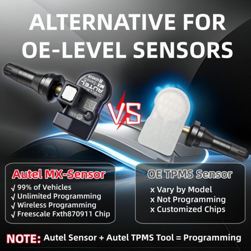 Sensor de presion de neumaticos Autel MaxiTPMS MX-Sensor 8pcs Dual Frequency 315/433MHz Programado por TS401 TS408 TS501 TS508 TS601 TS608 MK808TS MX808TS MS906TS ITS600 - Imagen 9