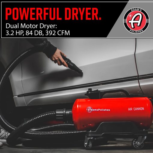 Adam's Air Cannon Car Dryer Blower - Potente Lavado de Detalle | Secadores, Sopladores y Cuchillas Filtrados Mas Seguros Que la Tela de Microfibra - Imagen 3