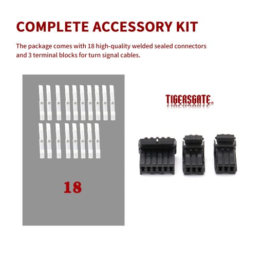 TIGERSGATE PRE-WIRED 12 pulgadas Meathook Monkey Bar Diablo Ape Hangers para Harley 14-22 Sportster XL 12-17 Dyna Softail (Cromo) - Imagen 6