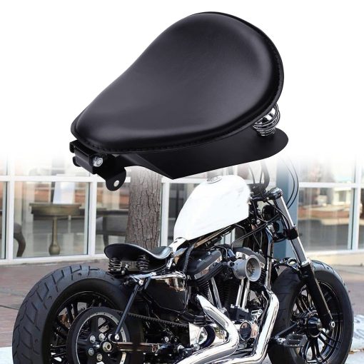 Kit de Soporte de Montaje de Placa Base Custom Negro para Asiento Solo de Motocicleta con Resorte para Sportster XL1200 883 48 Dyna Softail Fatboy Custom - Imagen 2