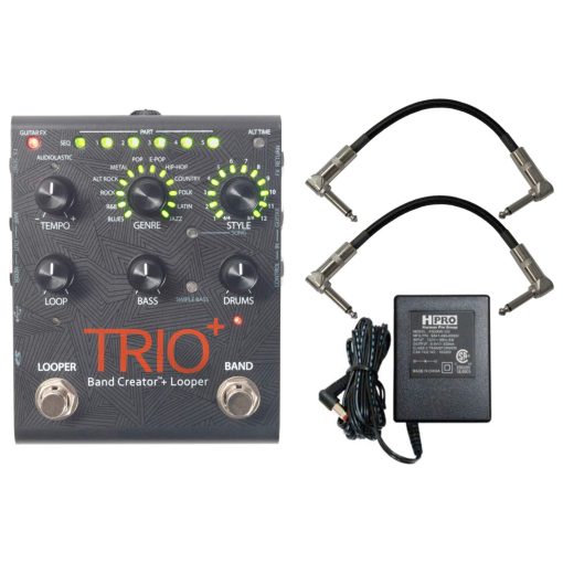 Digitech Trio+ Band Creator + Looper con Cables de Conexion y Fuente de Alimentacion