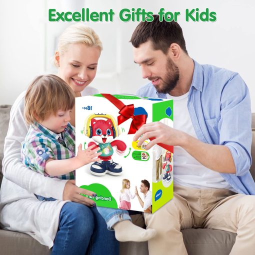 Juguetes para bebes de 12 a 18 meses - Juguetes de gato bailarin para ninos y ninas de 1 ano con musica y grabacion - Juguetes interactivos de aprendizaje temprano educativos para ninos de 1, 2, 3 anos - Regalo de cumpleanos y Navidad para ninos y ninas - Imagen 7