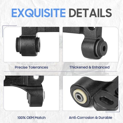 Brazos de control inferiores delanteros para Chevy Trailblazer 2002-2009, Chevy Trailblazer EXT 2002-2006, GMC Envoy 2002-2009 - Imagen 5