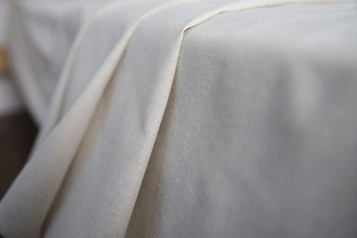 Juego de sabanas y fundas de almohada de lino europeo WHOLEWOOLS - Juego de sabanas de lino natural ? 4 piezas ultra suaves, transpirables (2 protectores de almohada, sabana ajustable y sabana) (Full, bisque) - Imagen 5