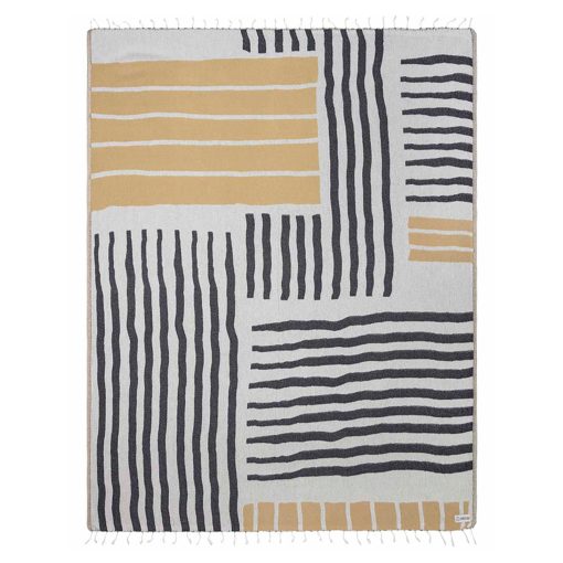 Manta Grande Sand Cloud - 100% Algodon Turco Organico & Tejido Jacquard de Peso Pesado - Manta Suave y Acogedora para Confort y Estilo - Libre de Arena - Como se Vio en Shark Tank - Aries