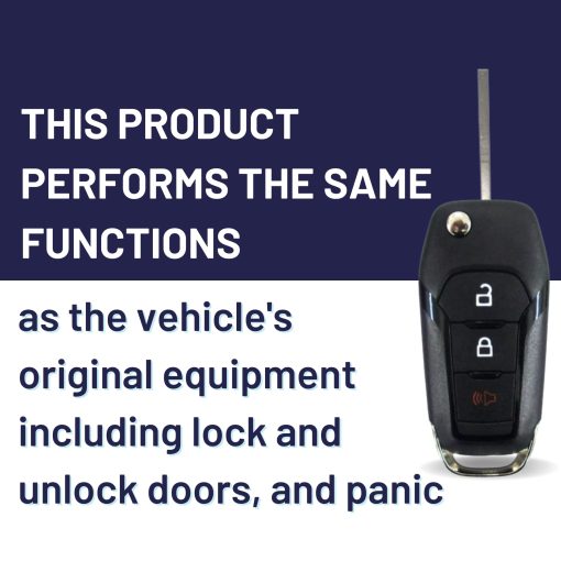 Paquete de llave de coche y programador de llaves de Tom's Key con llave de cambio de 3 botones y llave de transpondedor, disenado para vehiculos Ford seleccionados (Programe la llave usted mismo/Hagalo usted mismo) - Imagen 5