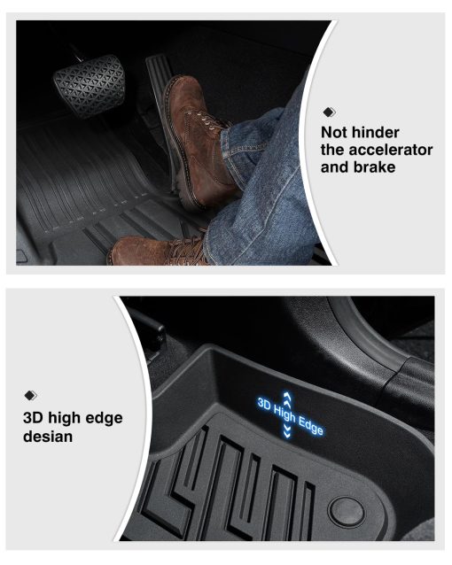 Tapetes para piso compatibles con BMW X3 X4 2018 2019 2020 2021 2022 2023 2024 Juego de 2 Filas de Liners Todos los Modelos TPE Tapetes de Coche 3D de Ajuste Personalizado Tapetes de Piso para BMW X3 X4 Accesorios para Interiores - Imagen 5