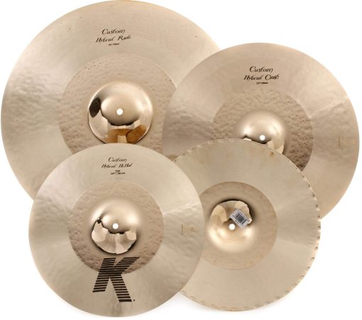 Set de Caja de Platillos Zildjian K Custom Hybrid - 14 Pulgadas HiHats, 17 Pulgadas Crash, 21 Pulgadas Ride