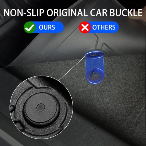 Tapetes para piso AOMSAZTO para Chevy Blazer 2019-2024 (No para el modelo Blazer EV), Tapetes para Automoviles Compatibles con Chevrolet Blazer 2024, Proteccion Integral para 1ra y 2da Fila, Negro - Imagen 4