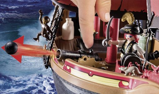 Barco Pirata Flotante Playmobil 70411 con Canon - Imagen 5