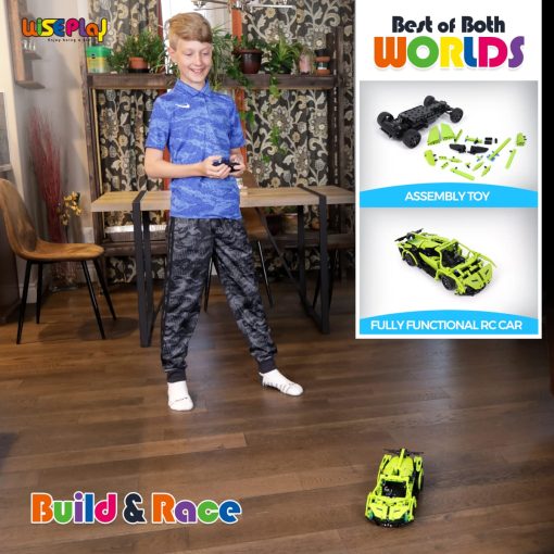 Kit de Construccion de Coche de Control Remoto WISEPLAY, 453PCS Juguete Stem para Ninos de 8 a 10 Anos, Gran Coche RC para Ninos y Ninas de 10 Anos, Excelente Idea de Regalo - Imagen 7