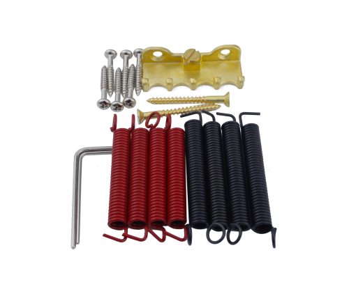 Puente de Tremolo de Guitarra Guyker con Espaciado de Cuerdas de 10.8MM con Selleta de Cobre y Bloque de Cobre y Resorte y Garra, Barra de Tremolo de Insercion, Kit de Instalacion Completo Cromado - Imagen 5