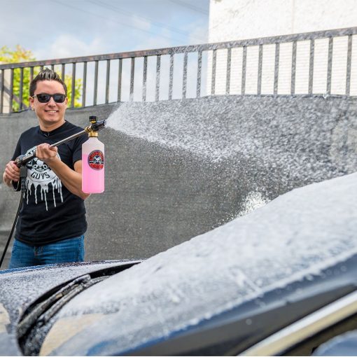 Shampoo y Jabon de Limpieza Superficial Chemical Guys Mr. Pink, 128 fl oz (1 Galon) + HOL144 TORQ Canon de Espuma para Nieve, Funciona con Lavadora de Presion (2 Articulos) - Imagen 7