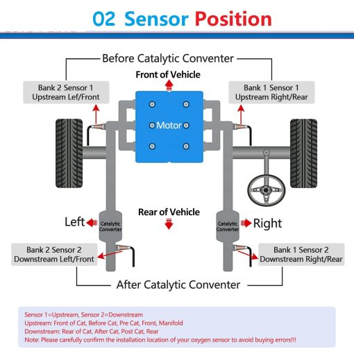 Maxfavor 2Pcs Sensor de Oxigeno Arriba y Abajo 02 Sensor 234-9010 234-4149 Reemplazo para 2003 2002 Toyota Camry 2.4L - Imagen 7